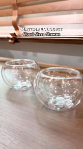 MATCHAEOLOGIST Cloud Glass Chawan ชามแก้วเป่ามือ สไตล์ก้อนเมฆ