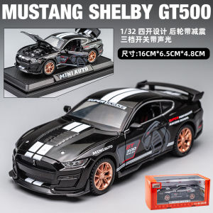 Ford Mustang GT350 Alloy Car Model American Muscle Toy Car Pullback Simulation Collectible Vehicle Model for Children