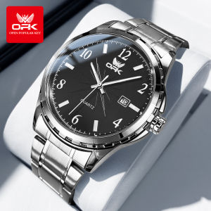 OPK Watch For Men Original Waterproof Business Fashion Japen Import Movement Casual Calendar Luminous Stainless Steel Sports Watche