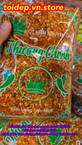 Bột ớt hiểm khô bình định nguyên chất làm gia vị ướpmuốisa tếthơm cay hiệu Thương ChanhGói 500g
