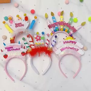 Bayar Di Tempat - Bando Lilin Ulang Tahun / Hairband Unik untuk Pesta Anak