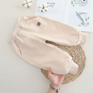 Boys Sports Pants Spring Autumn Casual Patchwork Trousers Fashionable Outerwear Sweatpants Elastic Waist Kids Clothing