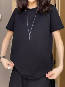 Stylish Niche Style Asymmetrical Short Sleeve T-Shirt Womens Summer K-style Loose Bottoming Shirt Tops Easiest for Match Fashion Shirt