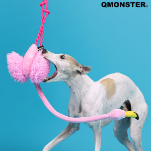 QMONSTER | Durable Sound Making Dog Toy for Tug-of-War