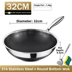 RONGCHUAN | Stainless Steel Frying Pan for Home Use