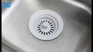 Talea Kitchen Sink Plastic Drain White Basin Old Style Drain Plug Waste Funnel 114mm (XK101C015)