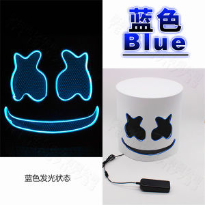 Mặt Nạ Marshmello LED 100% Đèn LED Sáng Màu Đồ Chơi Hóa Trang Cho Tiệc Âm Nhạc Và Lễ Hội Đồ Dùng Hóa Trang Cho Tiệc Sinh Nhật