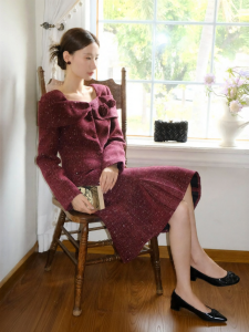 XXNING | Bộ Đầm Suit Phong Cách Pháp Sang Trọng