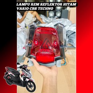 Lampu Stop Rem belakang Reflektor hitam Vario techno cbs 110 lama