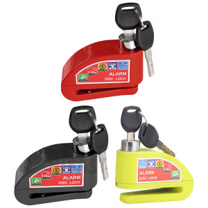 ล็อคดิสก์กันขโมยสำหรับมอเตอร์ไซค์ พร้อมกุญแจ 2 ดอกและแบตเตอรี่ใช้งานนาน ทนทานต่อการโจรกรรม