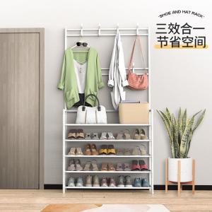 Modern Minimalist Standalone Bedroom Living Room Shoe Hat Rack Integrated Plastic Storage Organizer for Sports Shoes