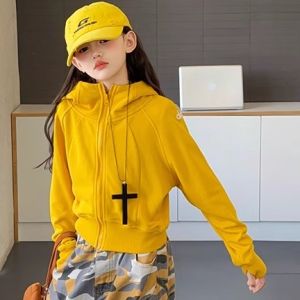 MPW | Girls Camouflage Workwear Wide Leg Pants Two-Piece Set Autumn Fashion Korean Style Childrens Clothing Middle Big Kids Outfit