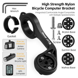 WEST BIKING Bicycle Computer Holder For Garmin/Bryton/Wahoo Speedometer Bike Lights&Camera Mount MTB Road Bicycle Accessories