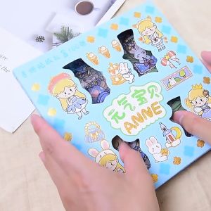 Sticker Deco Aesthetic Lucu Momo Stiker Anti Air Tumblr DIY Hp Stiker Motif Kartun Lucu ala Korea Dekorasi Buku Diary Memo Journal Catatan Harian Anak Sekolah Alat Tulis Bahan Stiker Transparant Bisa Untuk Kado Ulang Tahun