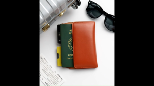 Leather Passport Cover with Card Slots