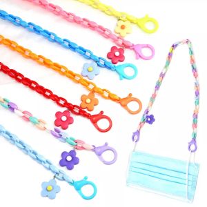 Kids FaceMask Holder Chain Children Colorful Necklace Mouth Cover Anti-Lost Strap Lanyard Anti Slip Eyewear Cord Accessories