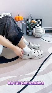 รองเท้าผู้ชายหัวโต รองเท้าหัวโต รองเท้าชายหาดกลวง ไม่ลื่น ระบายอากาศได้ดี นุ่ม ไม่ทำร้ายเท้า