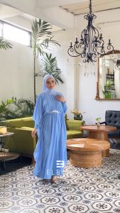 Kaftan ARUNA Lebaran Mewah Elegan Dress Kelelawar Payet Mutiara Swarovski Gamis Kondangan Kekinian