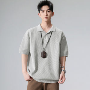 Wood soon | Retro Minimalist Short Sleeve Summer Classic Style Loose Polo Shirt