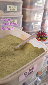 100% Murni Bubuk Daun Jati Cina / Tepung Daun Jati Cina / Serbuk Daun Jati Cina Herbal Organik