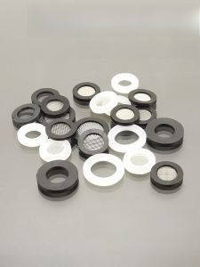 Shower Pipe Rubber Ring 4mm Filter Net Bath Accessories Waterproof Rubber Pad Shower Head Parts Circular Silicone Gasket