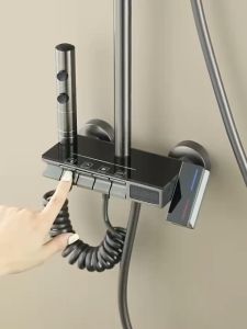 🚩[ SG SELLER] Rain Shower New Digital Display Design With Piano Press Button - JW 1039(GM)