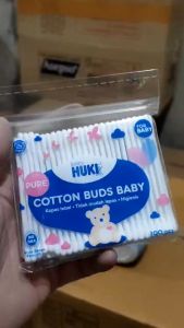Huki Cotton Bud Baby Pot Ukuran Besar Isi 100 Stick