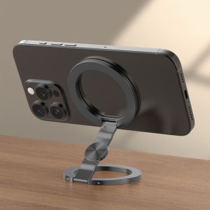 Foldable Double Sided Magnetic Phone Holder for Magsafe Gym Treadmill Universal Folding Car Holder Magnetic Smartphone Stand