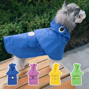 HamshMoc Waterproof Dogs Raincoat Portable Pet Raincoat Lightweight Comfort Dog Rain Poncho Windproof Hooded Pet Essentials