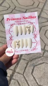 PrincessNailbox[mãTP04]móng úp sơn gelthiết kế thủ công(tặng keodũamiếng dángiấy lau…)
