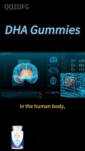 DHA Chewable Gummies - Nourishes the brain increases IQ  joints heart eyes and immune system Contains Omega 3 6 9 + DHA