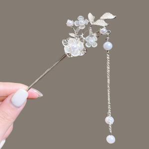 เครื่องประดับผมสไตล์จีนโบราณสำหรับผู้หญิง เครื่องประดับผมแบบจีนโบราณ ดอกไม้ลูกกวาด หมวก ตกแต่งผม ชุดฮันฟู ชุดกี่เพ้า