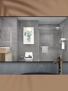 Gương Treo Tường Phòng Tắm Nhôm Đơn Giản Không Cần Khoan