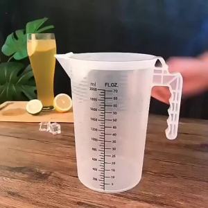 Clear Plastic Measuring Cup Pitcher Liquid Measure Jug Cup Container Multiple sizes