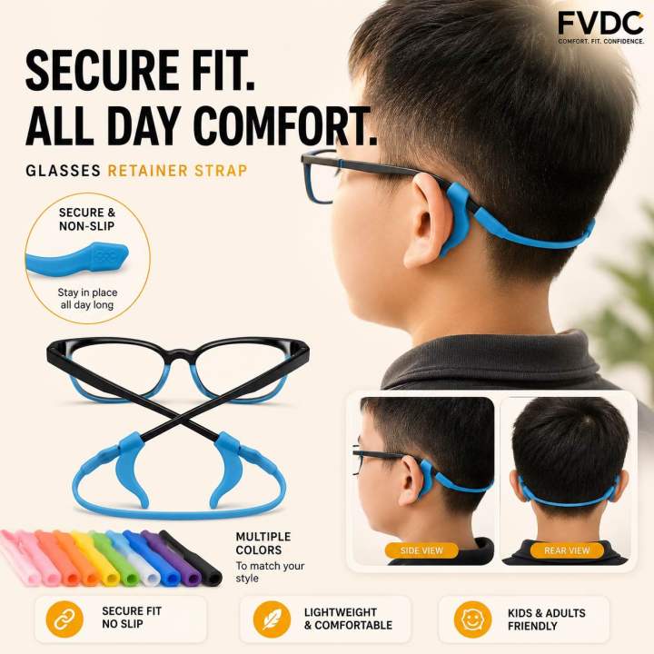 anti slip straps to hold glasses