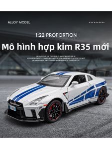 Mô Hình Xe Đồ Chơi Nissan GTR R35 Mạ Kim 1:22