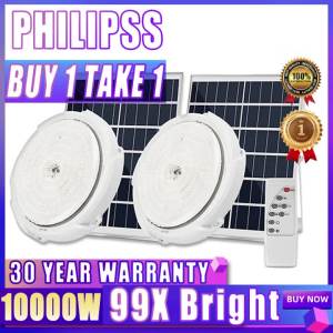 Solar Ceiling Light With Solar Panel 10000W Outdoor Lighting Led Lights For House Ceiling Indoor Light Emergency Waterproof With Remote