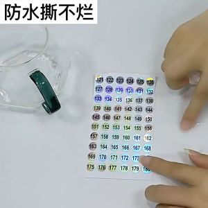 Decal Số Nylon (1cm) Dán Từ 1 đến 300 Không Thấm Nước - Tem Số Bạc Dán Cốc - Decal Nilon Số Dán Chai