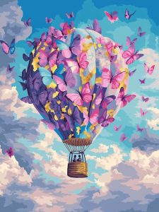 500/1000/1200/2000PCS Jigsaw Puzzle Beautiful Hot Air Balloon And Butterfly Scenery For Adults Family Fun Relaxing Gift
