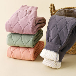 Children Warm Pants Autumn Winter New Style Boys Cotton Padded Thick Pants Girls Inner Lining Warm Trousers Students Teenager