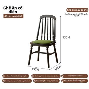 MU FENG ZHI NAN | Ghế Ăn Cổ Điển Dành Cho Thư Giãn