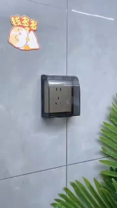 Universal 86 Type Wall Socket Waterproof Box Transparent Plate Switch Protection Cover Household Electrical Socket Accessories