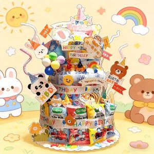 WOWEIAOKUANG | DIY Materials Birthday Party Cake Foam Model