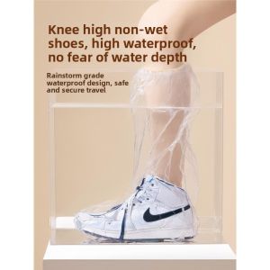 MONLEYTA | Disposable Thickened Rain Boot Covers Waterproof Non-Slip For Children Adults Students Outdoor Wear For Rainy Days