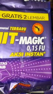Hit Magic Aksi Instant Renceng 12 Sachet Obat Nyamuk Bakar Kertas Ajaib