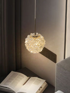QIANYUE | Luxury Crystal Bedside Pendant Light