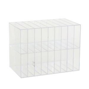 Acrylic Mark Pen Organizer Box Desktop Watercolor Pen Grid Storage Rack Children Students Drawing Pen Display Stand