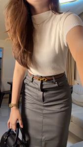 S-6XL Long Skirt for Women: High Waisted & A-Line Hip Wrapped Style