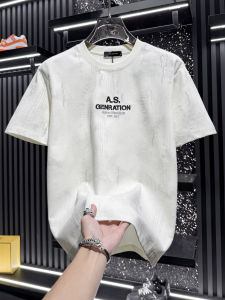 FGD | Luxury Tie-Dye Embroidery Letter Short Sleeve T-shirt