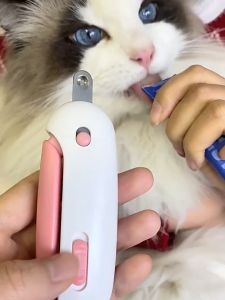 2 in 1 Pet Nail Clipper Cat Dog Nail Cutter with Adjustable Hole Puppy Kitten Care Grooming Tool